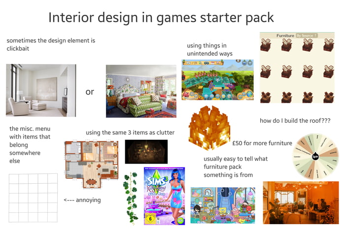 Interior Design in Games Starter Pack - 9GAG