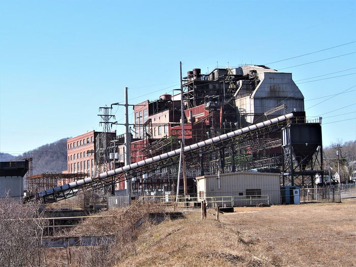 This abandoned powerplant that overlooks the small town of Rivesville