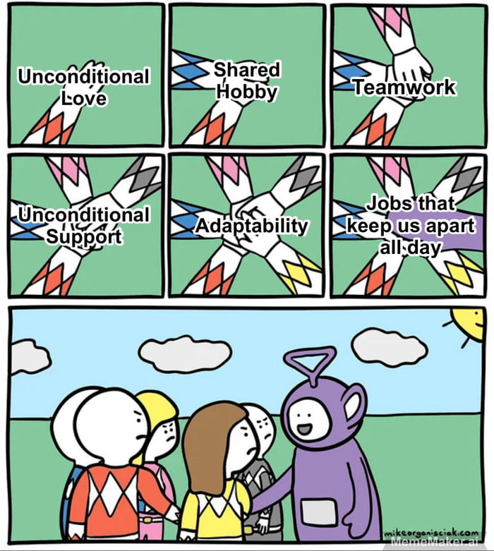 When work life balance is a Teletubby - 9GAG
