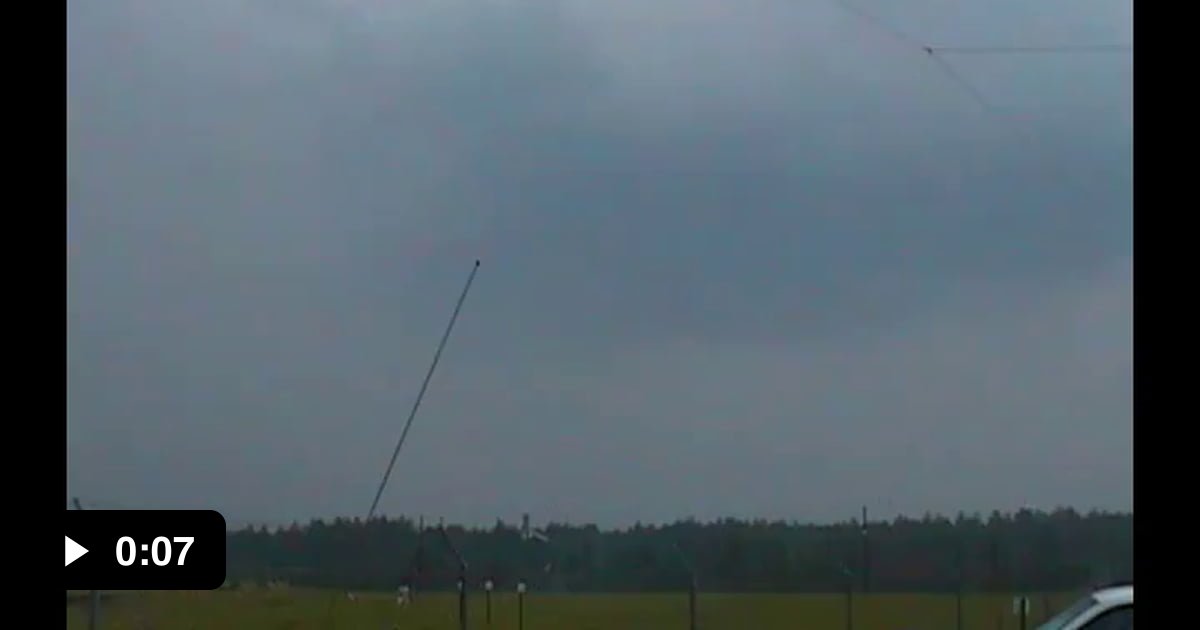 Scientists can trigger lightning strikes by launching a rocket into a