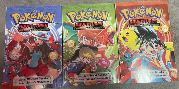 Just Realized The Pokémon FireRed And LeafGreen Manga Covers Align - 9GAG