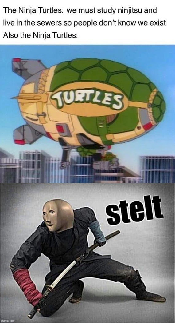 Stelt turtles - 9GAG