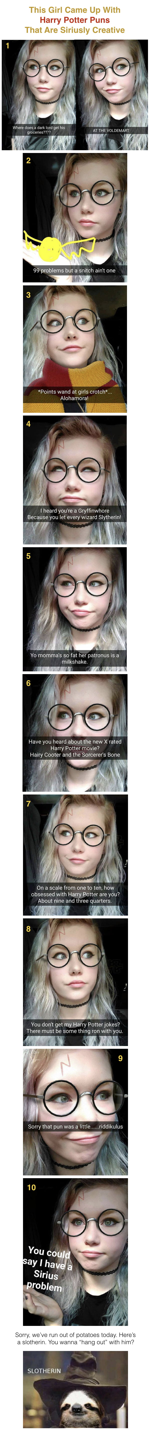 This Girl Throws Siriusly Witty Harry Potter Jokes At People