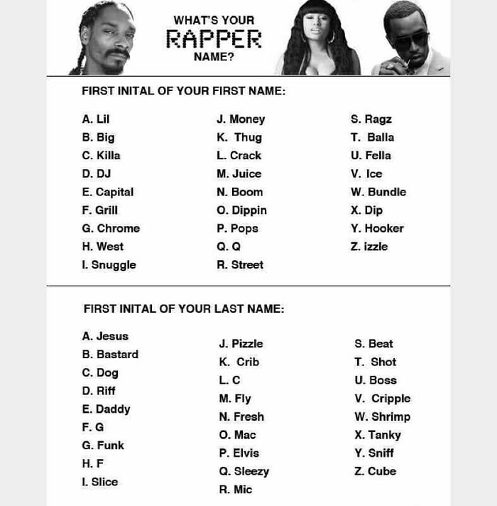 What your rapper name? - 9GAG