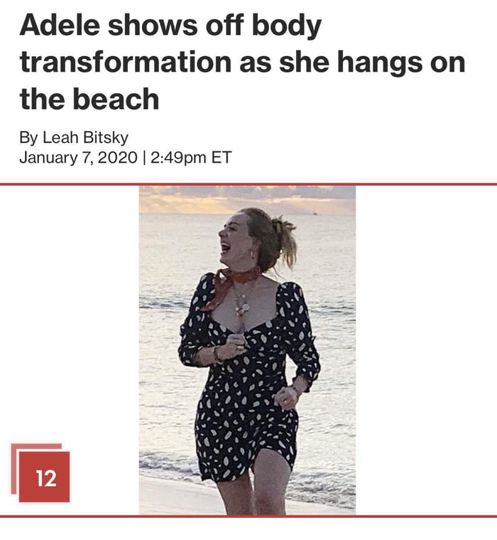 Adele shows off body transformation as she hangs on the beach