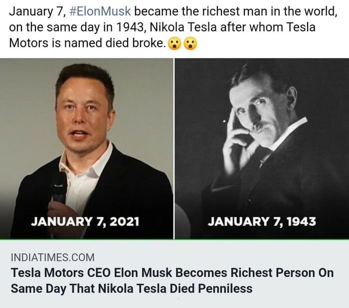 elon musk and nikola tesla relationship