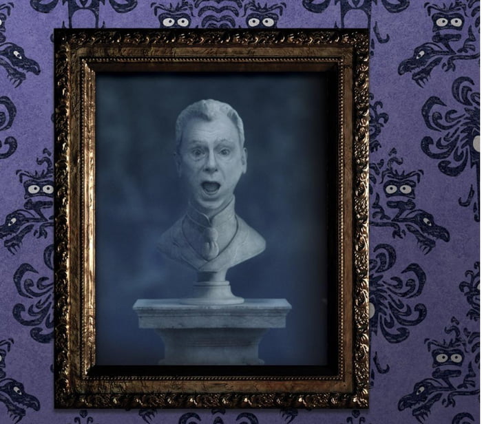 Muppets Haunted Mansion (2021) Pat Sajek as a singing bust 9GAG