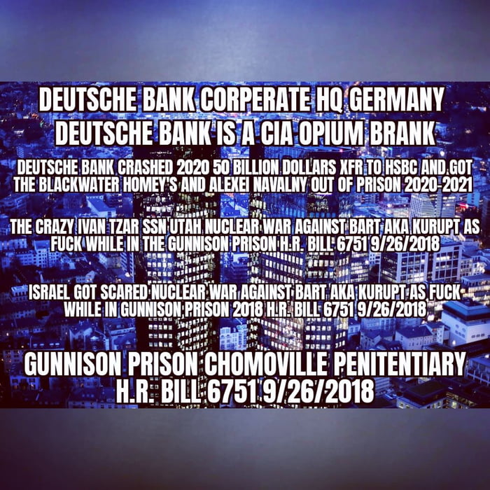 Deutsche Bank Crashed To Get The Blackwater Homey S Out Cia Banks 9GAG