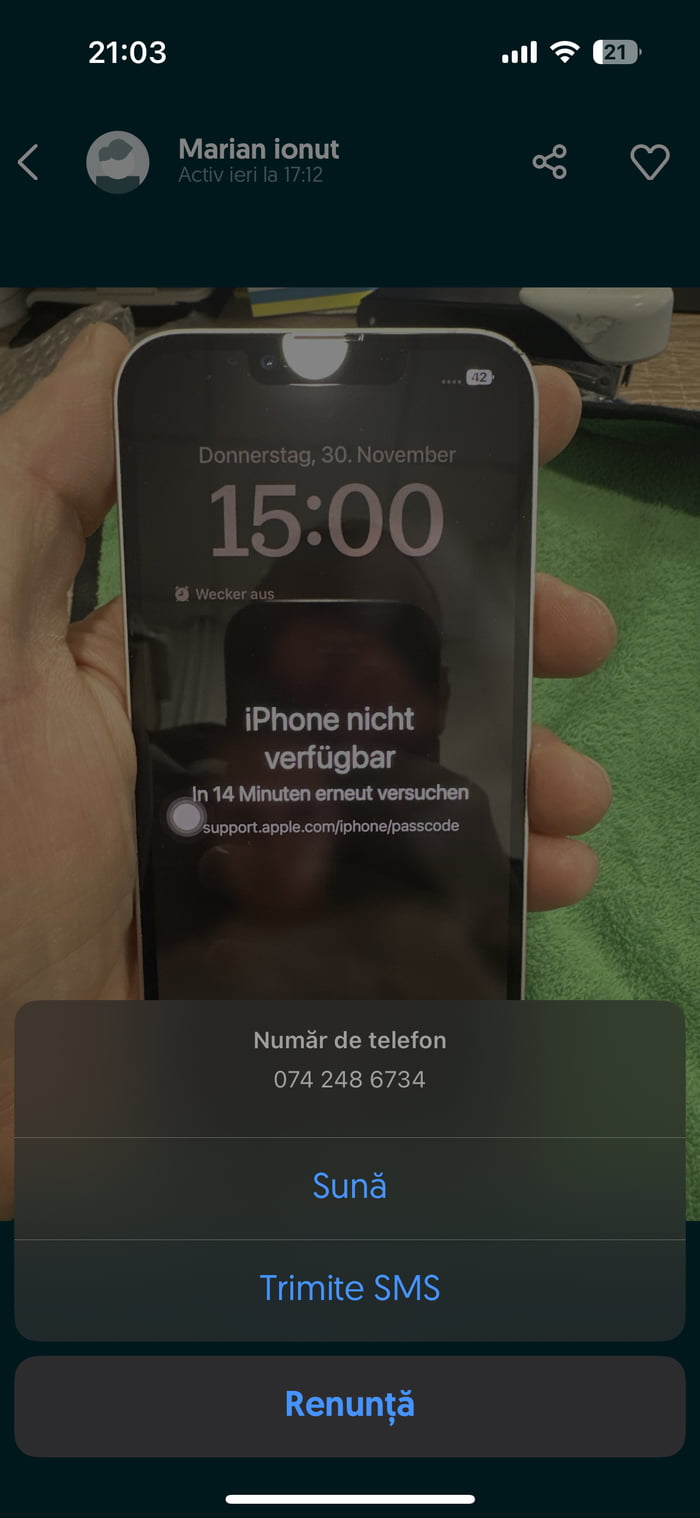Stolen Iphone 13 from Germany, You can find it in Romania - 9GAG