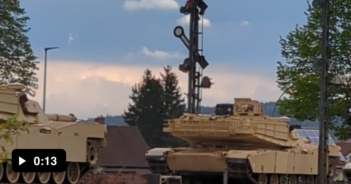 Greetings from Grafenwoehr. Training Abrams tanks reached the ...