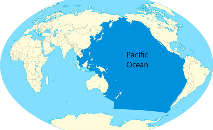 The Pacific Ocean or Mare Pacificum, meaning “peaceful sea,” was dubbed ...