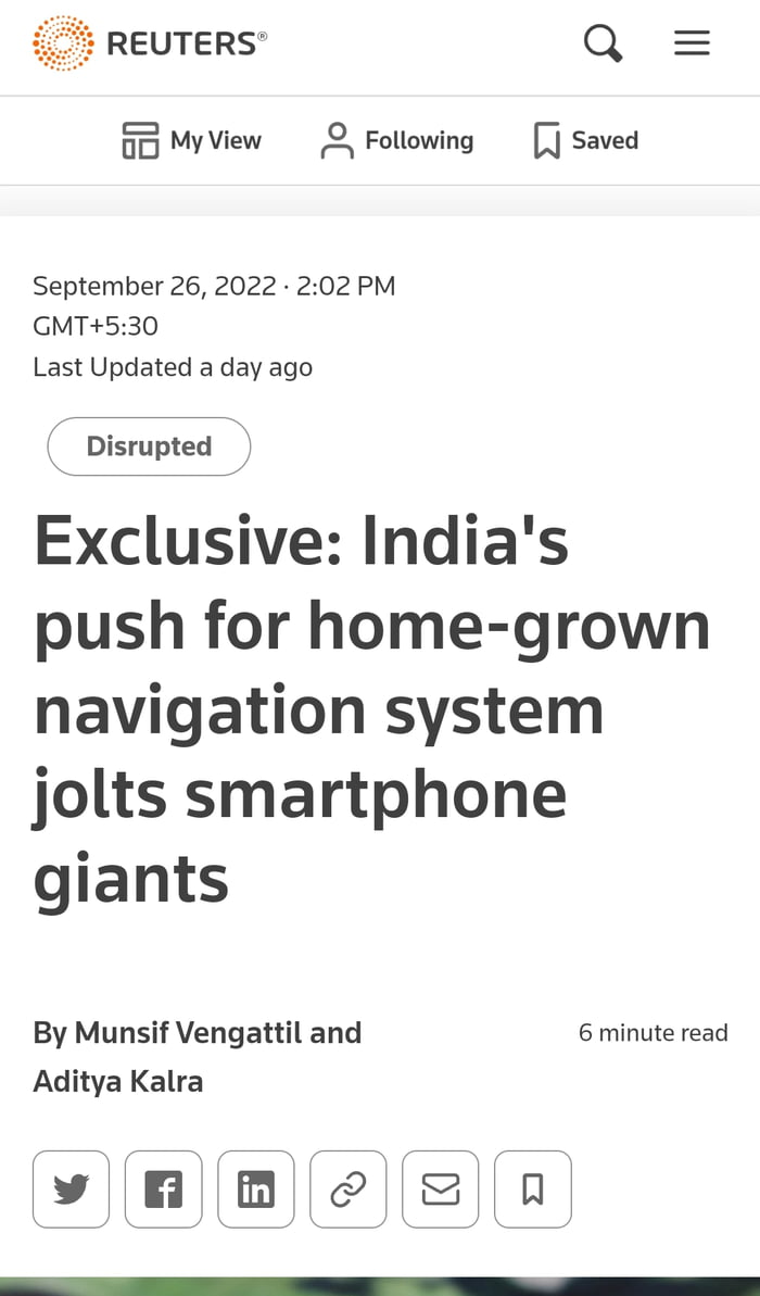 Indian navigation system NavIC 9GAG