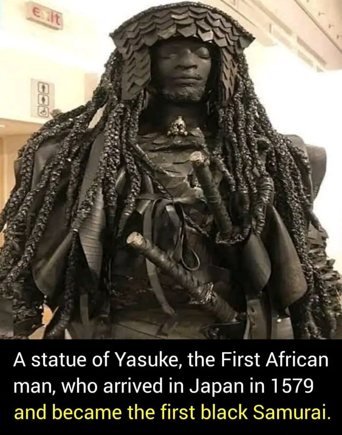 Statue of samurai Yasuke. - 9GAG