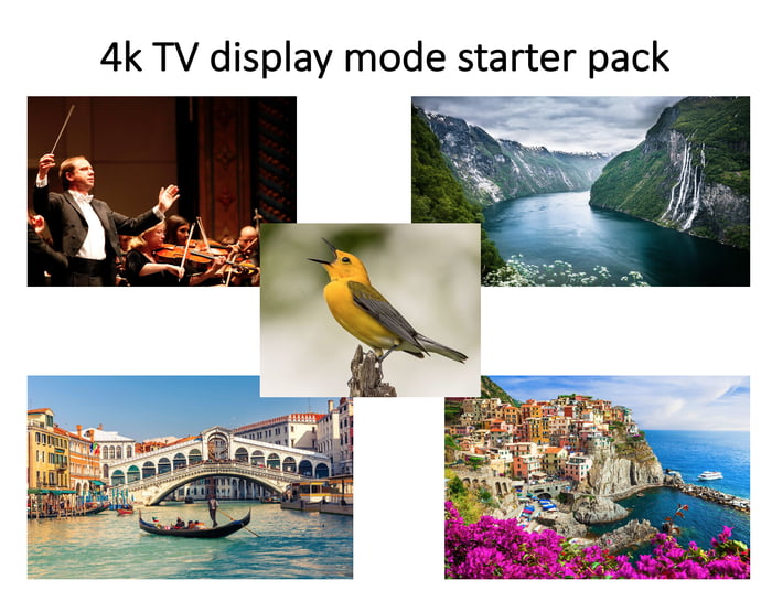 4k TV display mode starter pack - 9GAG
