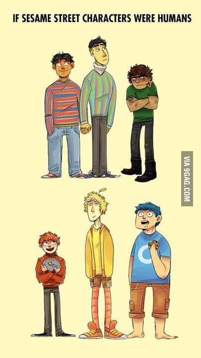 Sesame Street characters in real life. - 9GAG