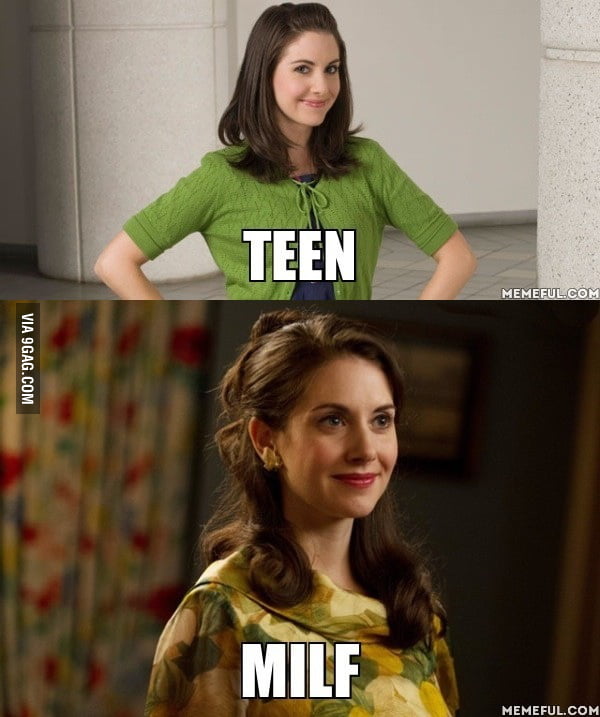 Alison Brie In Community And Mad Men Respectively 9gag 