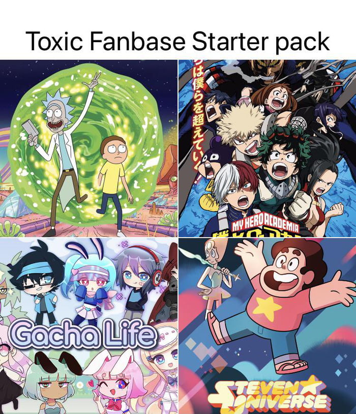 Toxic Fanbase Starter Pack - 9GAG