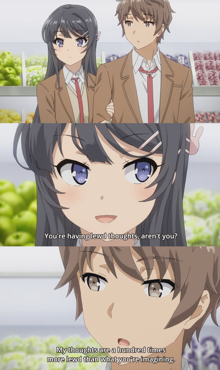 9gaggers be like (title: Seishun Buta Yarou wa Bunny Girl Senpai no Yume wo  Minai) - Anime & Manga