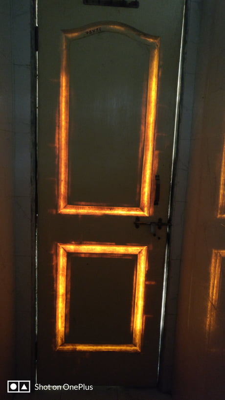 Spooky Toilet Door Made Of Acrylic And Facing Exactly East As