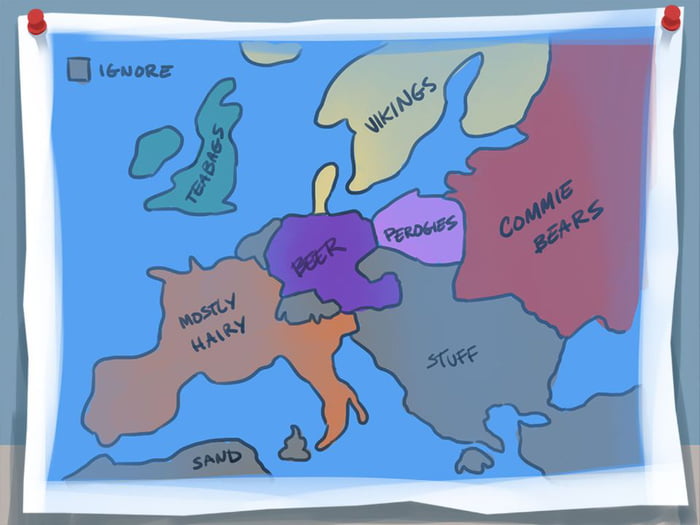 Map of Yurup - 9GAG