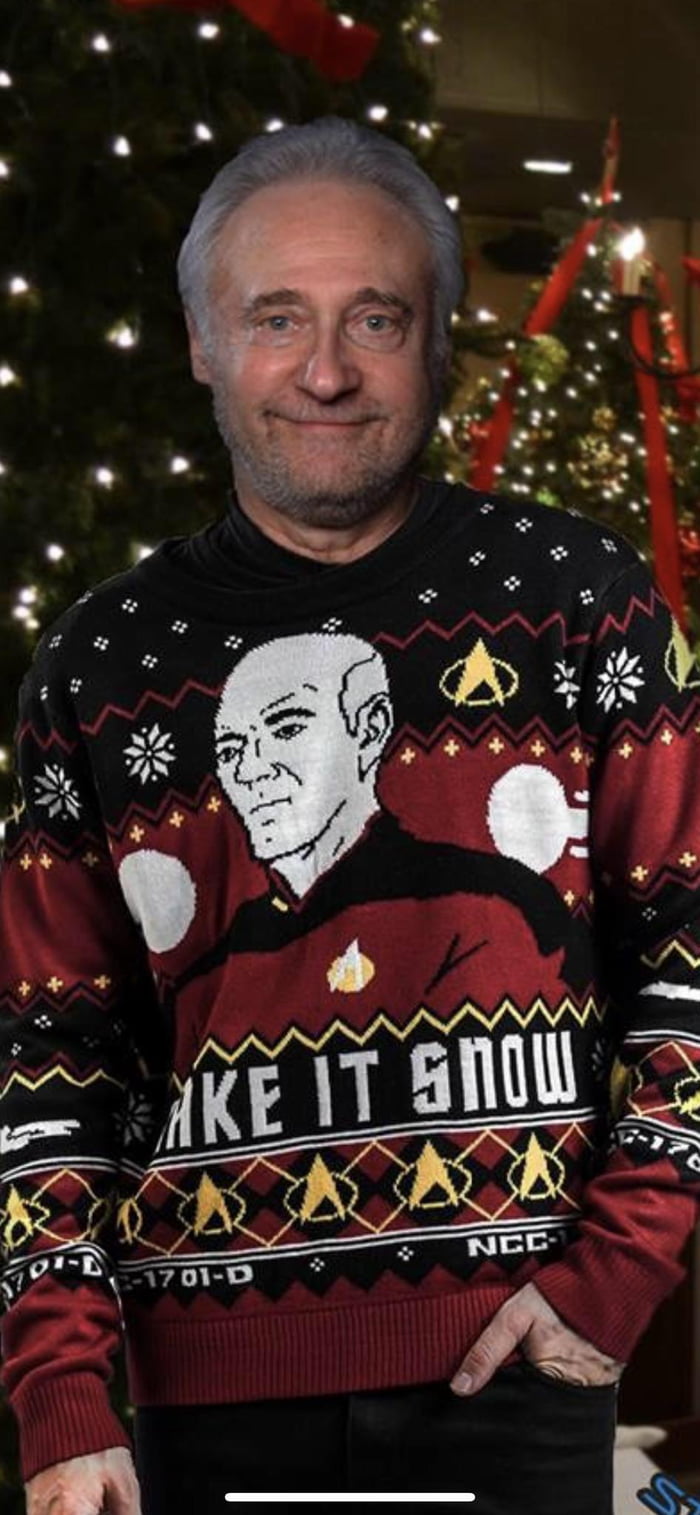 picard christmas sweater