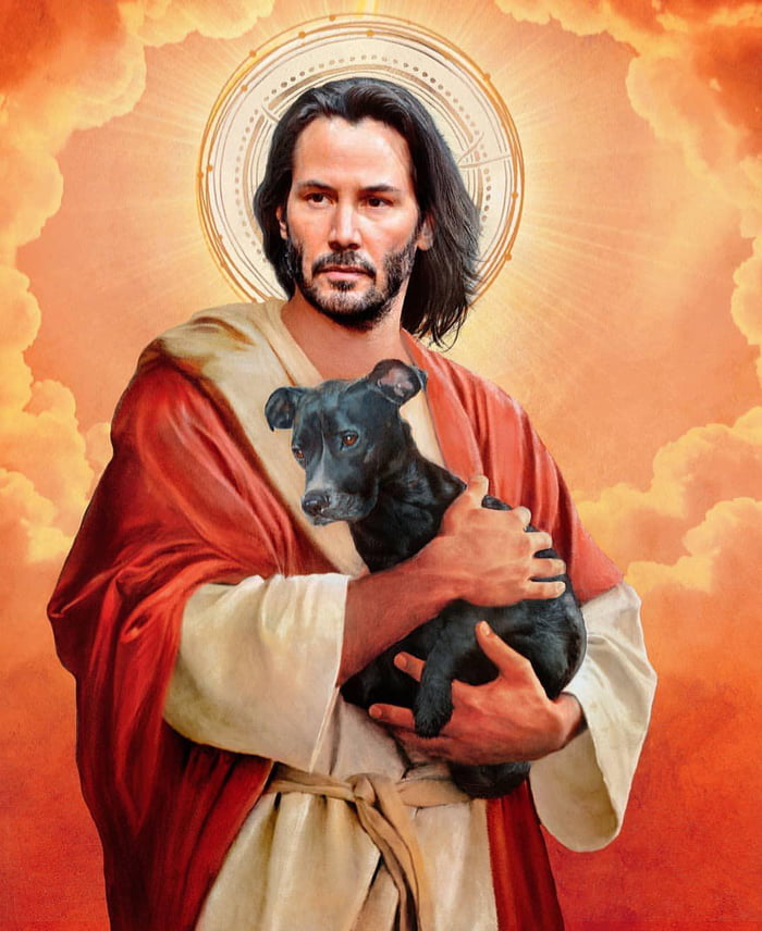 Download Meme Keanu Reeves Jesus | PNG & GIF BASE