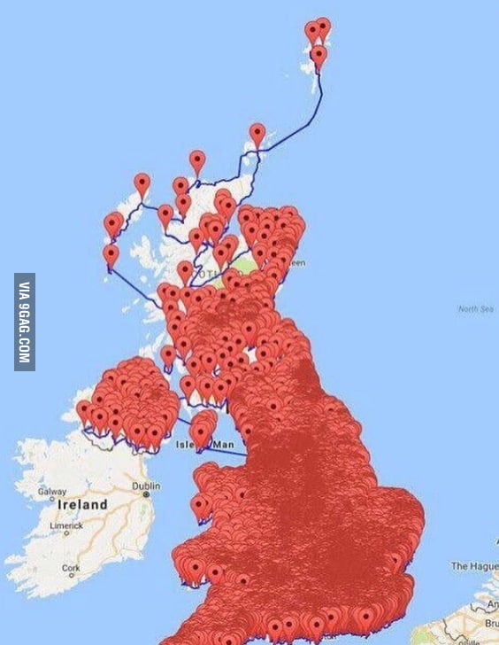 Every pub listed in the UK 9GAG