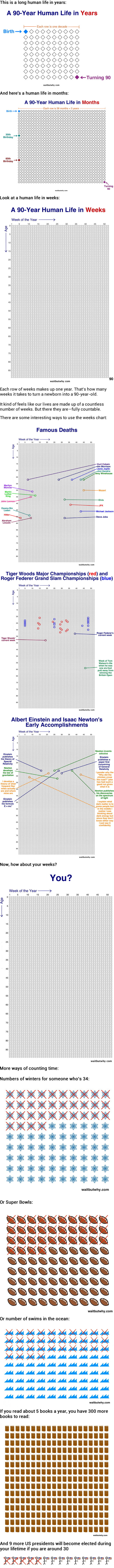 12 powerful graphics will make you realise how short life is (by Tim Urban)
