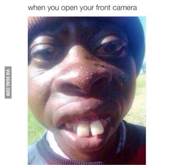 open my front camera