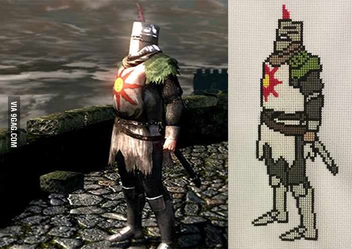 Praise The Sun This Guy Made A Grossly Incandescent Solaire Cross