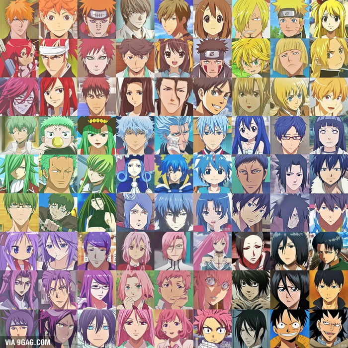 anime hair color