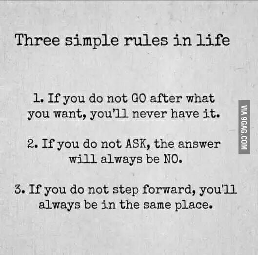 Simple rules in life - 9GAG