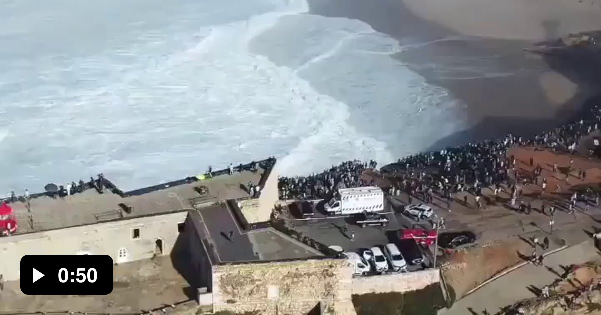 In Nazaré, Portugal, surfer Sebastian Steudtner rode a 26.2-meter wave ...