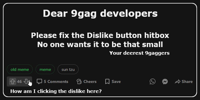Dear 9gag developers - 9GAG