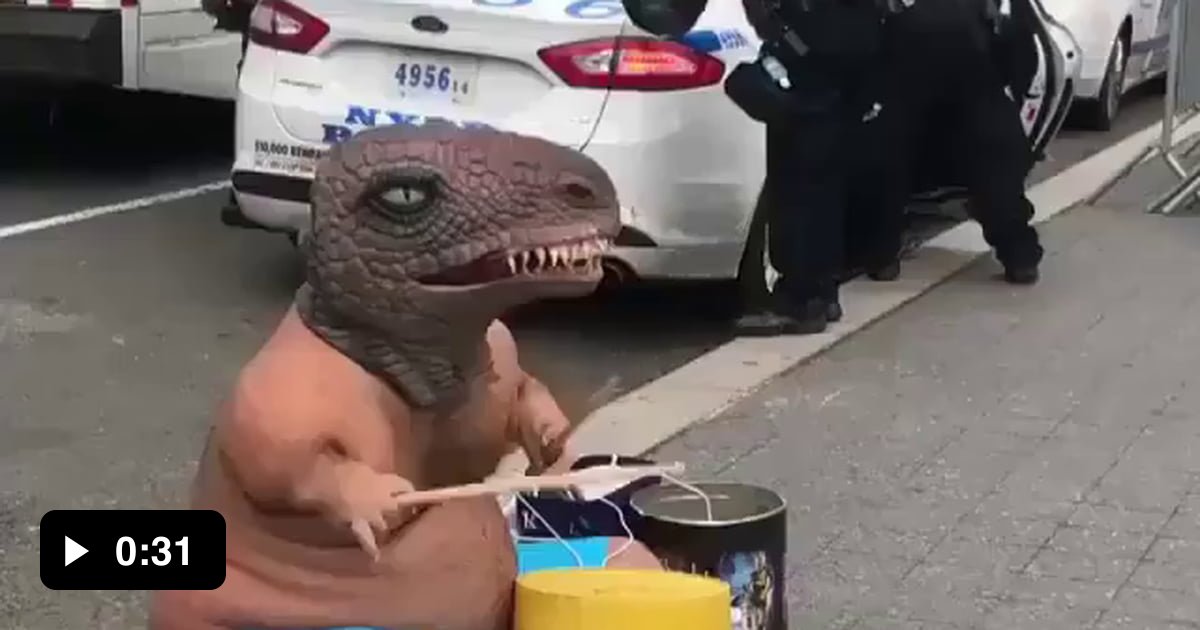 NYC version of TRex spotted 9GAG