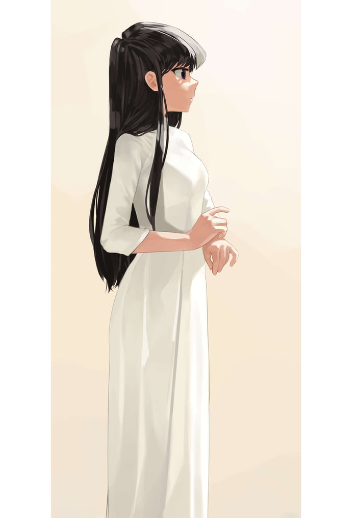 Komi-san wearing an elegant dress! - 9GAG