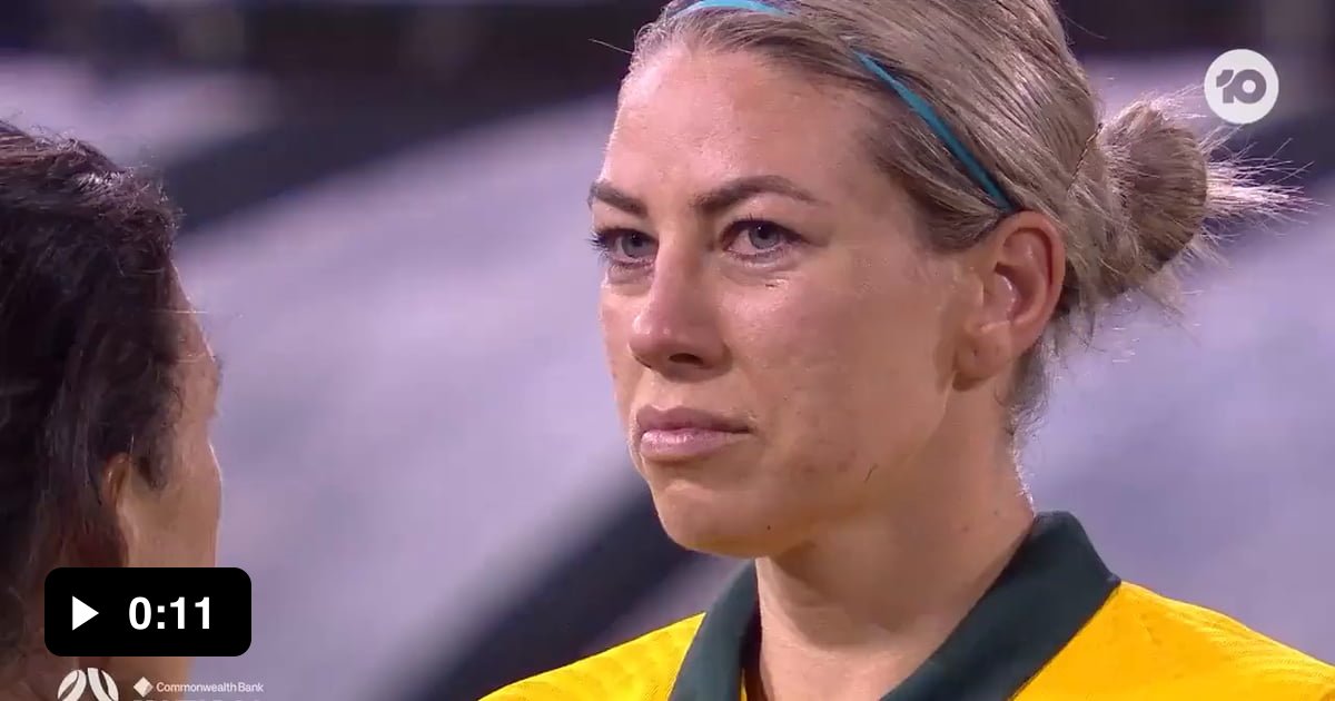 Soccer player sees her broken nose on the bigscreen 9GAG