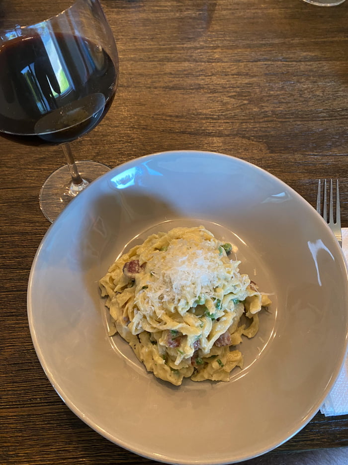 Carbonara (overcooked the pasta) 9GAG