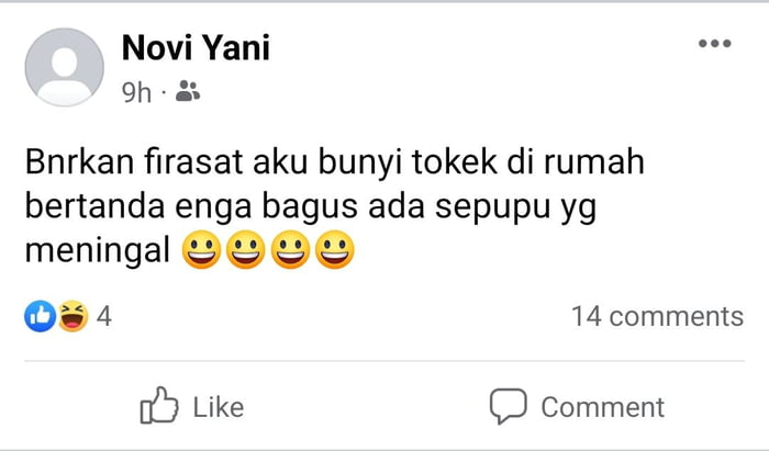 Ketika Ramalan Tokek Beneran Ada Saudara Yang Meninggal Lalu Bangga Deh ...