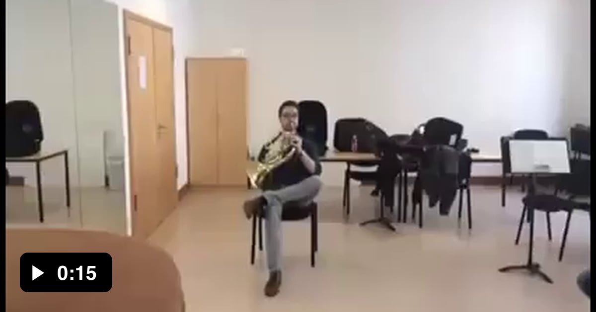 Duet for French Horn and chair 9GAG