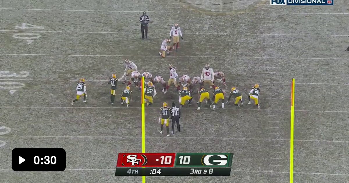 The 49ers Upset The Packers After Robbie Gould's Game Winning Field ...