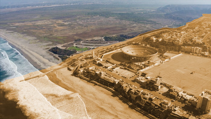 Interesting Fact: The US-MEXICO border from above (Seems like Hollywood ...