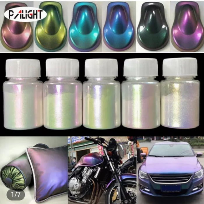 Question: can I use chameleon car paint (like violet blue green) to ...