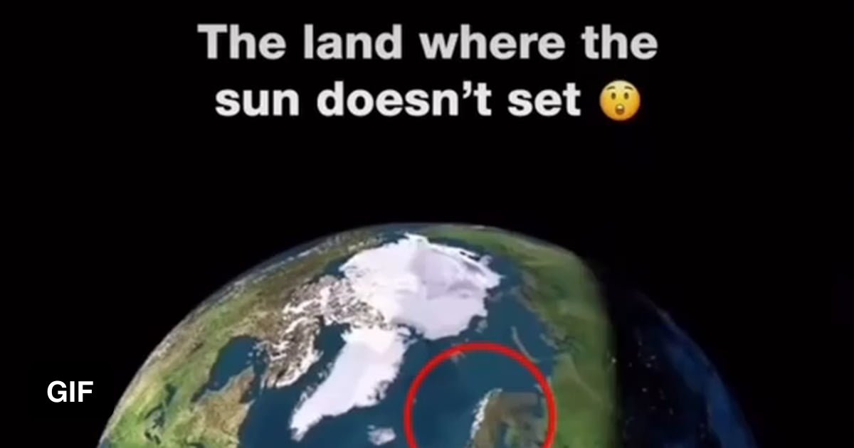 Norway, the land of the midnight Sun. 9GAG