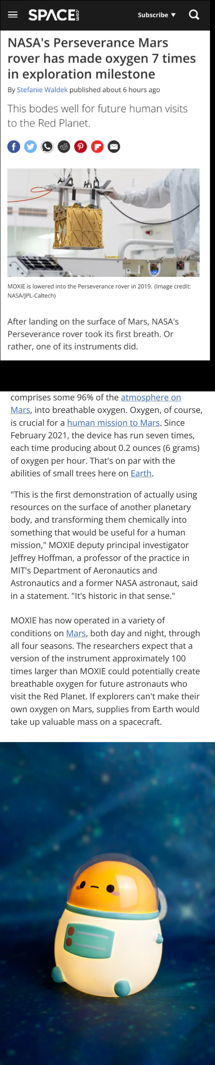 Mars Oxygen In-Situ Resource Utilization Experiment (MOXIE) - 9GAG