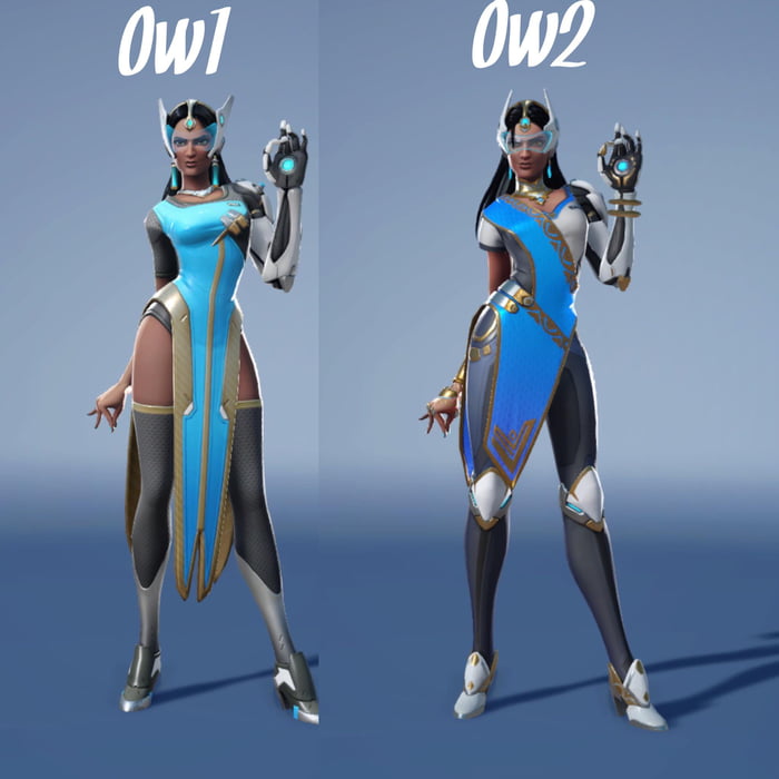 Overwatch 1 Symmetra Vs Overwatch 2 Symmetra 9GAG   A31rqO1 700b 