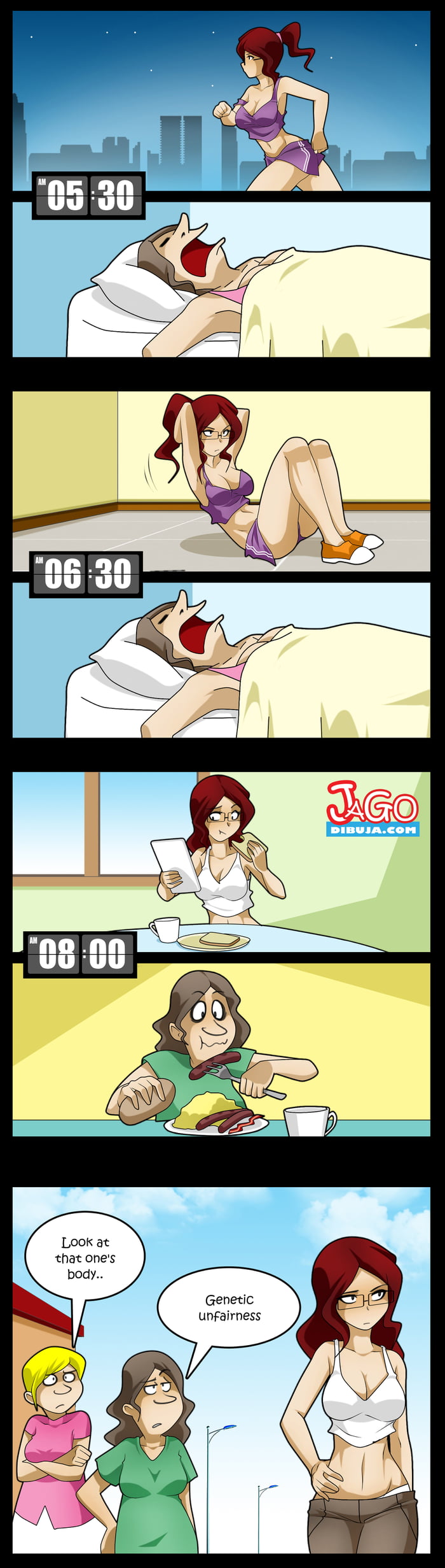 The hardest part of being fit...