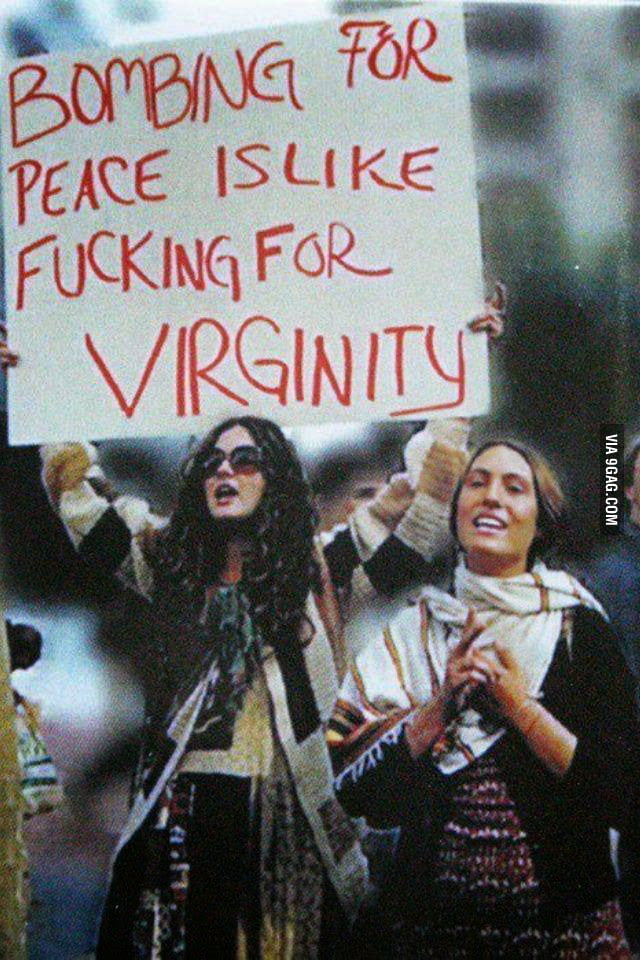 Vietnam War Protest With Eye Catching Sign S Gag