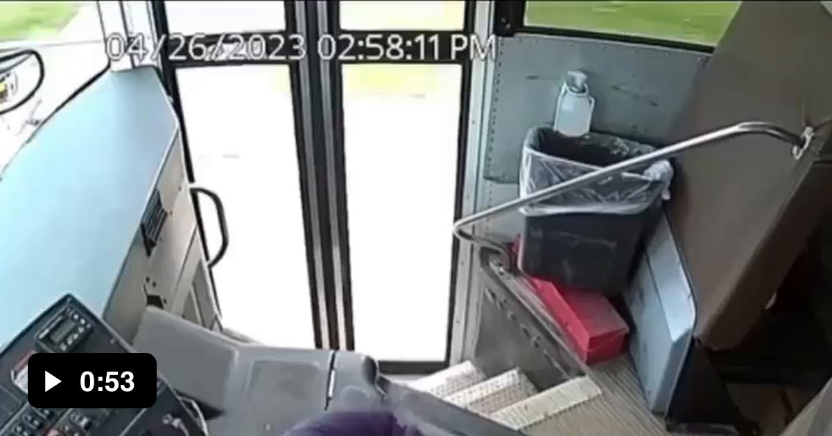 A 13 year old boy in Michigan pulling over a school bus to the side of ...