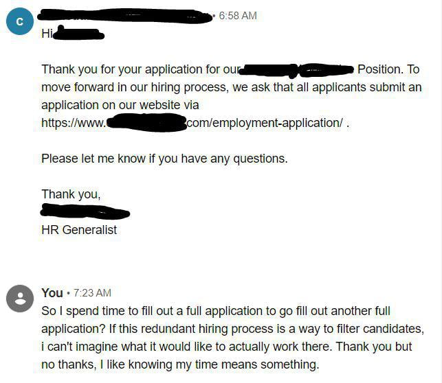 Please fill this out. Fill out an application.